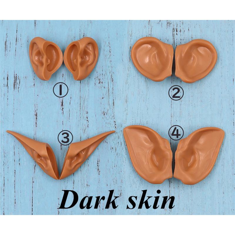 ドール耳 アイシードール パーツ ホワイト ナチュラル タン ブラック