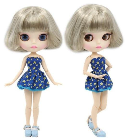 カスタムアイシードール　　137 首傾げ　　ウェービーヘアー Dayuanbao qbaby 風ドール カスタムアイシードールbjd - メルカリ