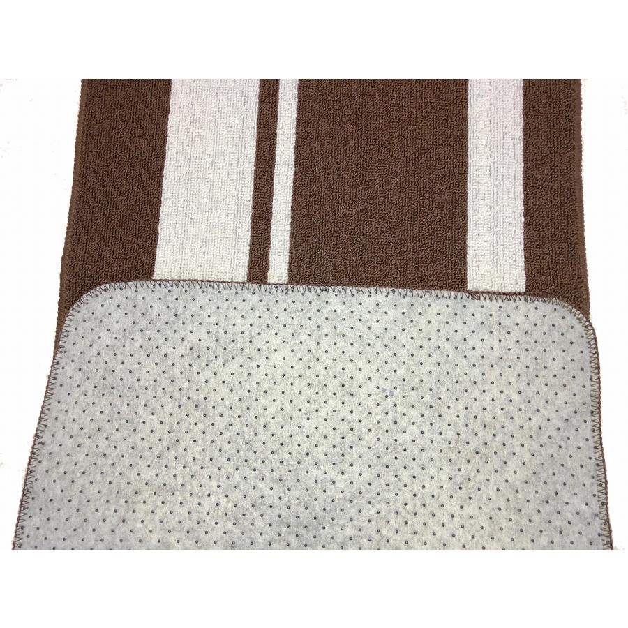 キッチンマット　ストライプ　45×120cm ブラウン |  | 04