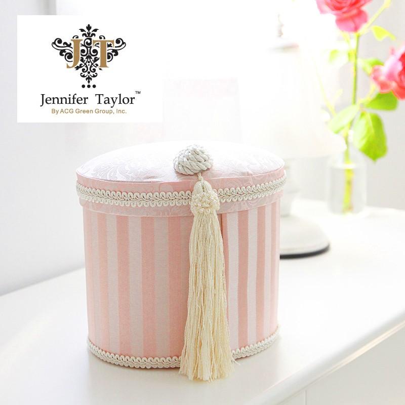 オーバル型小物入れ ピンクとグリーン JenniferTaylor オーバルBOX2個セット Haruno インテリア 収納 小物