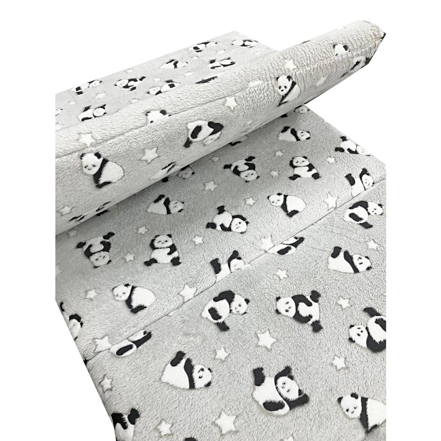 癒しのパンダ フランネルごろ寝クッション 65×175cmの画像