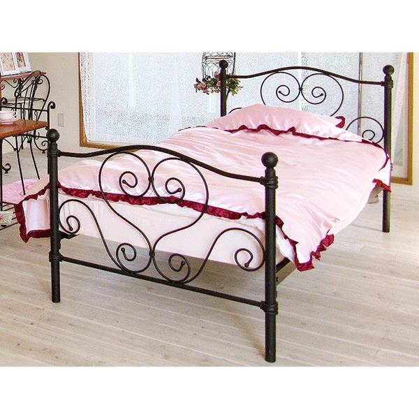 Del Sol シンデレラベット ベッドフレーム シングル ホワイト ブラック