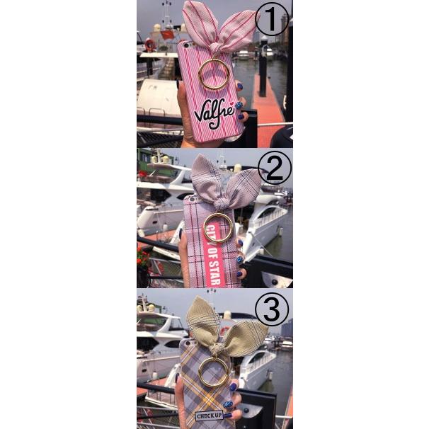 メール便送料無料 iPhone アイフォン ケース  iPhone7 iphone7plus うさ耳 ストライプ リング マリン 可愛い チェック |  | 03