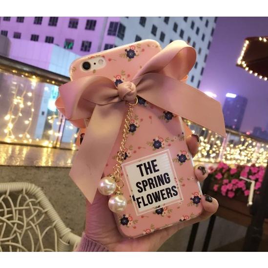 メール便送料無料 iPhone アイフォンケース iPhone7 iphone7Plus 花柄 リボン かわいい パール 薔薇 ローズ |  | 01