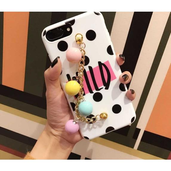 メール便送料無料 iPhone アイフォンケース iPhone7 iphone7Plus ドット 水玉 キャンディ パステル POP | 