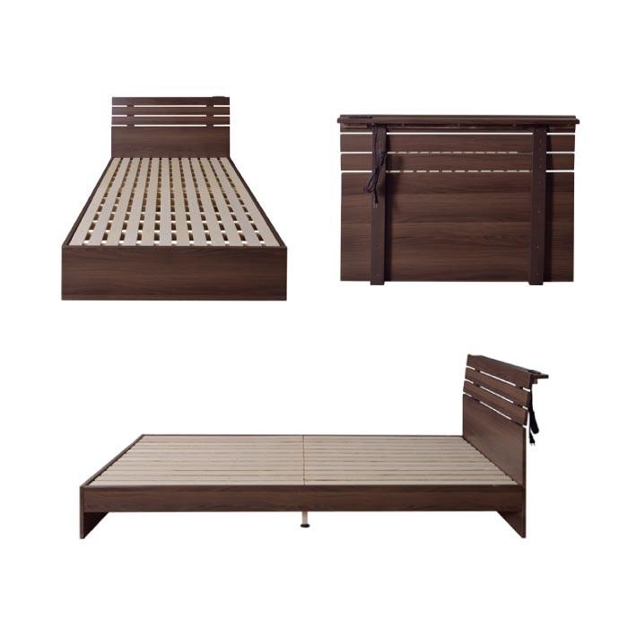 東谷 ベッド シングルベッド すのこベッド コンセント付き