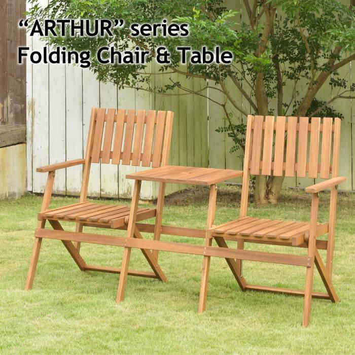 折りたたみ木製テーブルと折りたたみ椅子セット 東谷 テーブル セット アウトドア 90cm 木製 折りたたみ チェア
