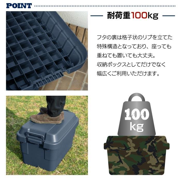 東谷 トランクカーゴ 50L NAVY ネイビー コンテナ 収納ケース フタ付き