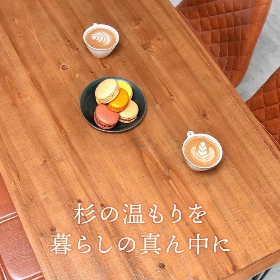 ダイニングテーブル 幅120 4人掛け 4人用 2人用 おしゃれ 木製 天然木 スチール脚 ダイニング テーブル ヴィンテージ IFDT0405_13