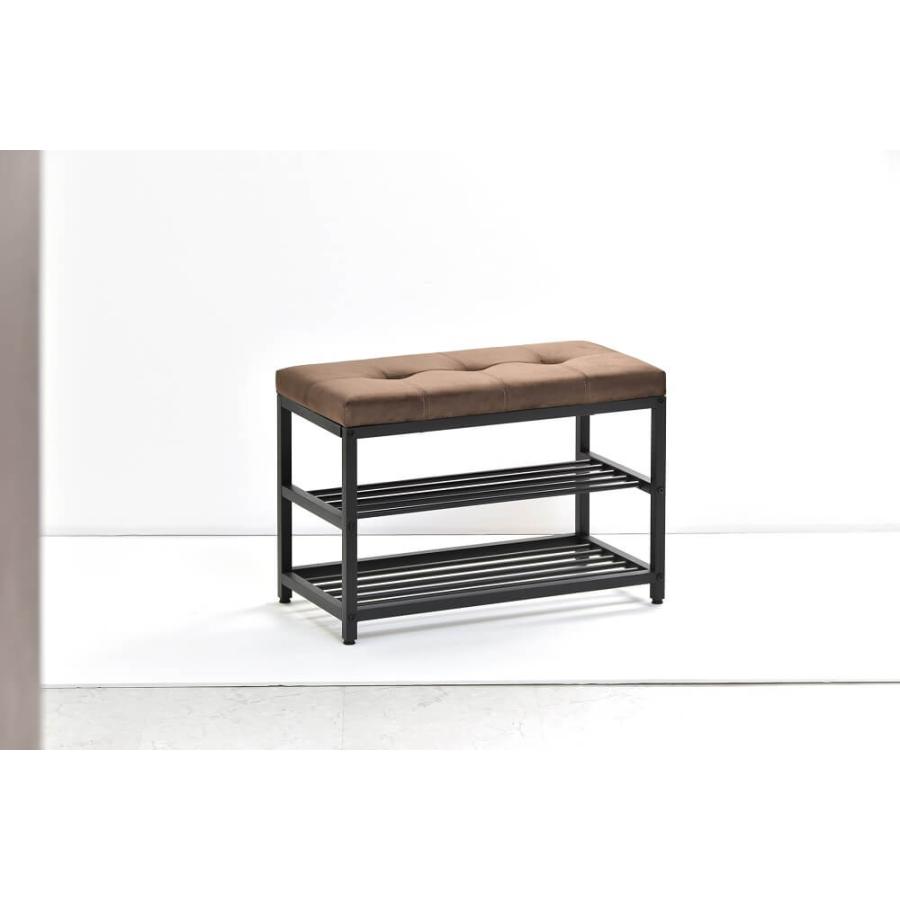 シューズラック 玄関ベンチ おしゃれ 収納ベンチ 玄関収納 ベロア 幅