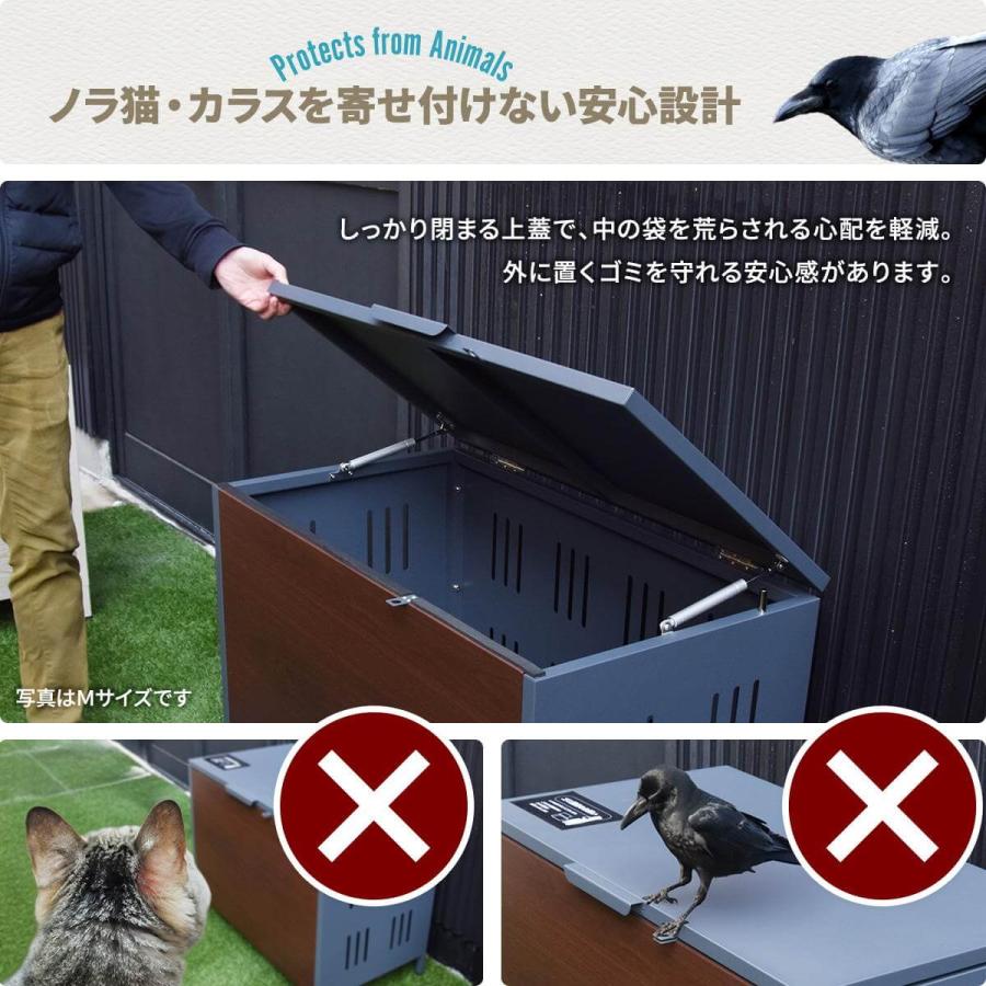 屋外ゴミ収納庫 110L 屋外ゴミ箱 屋外 ゴミ箱 おしゃれ 屋外ゴミボックス 大容量 屋外用 家庭用 ごみ箱 外 ゴミ置き場 ONGS0395_10