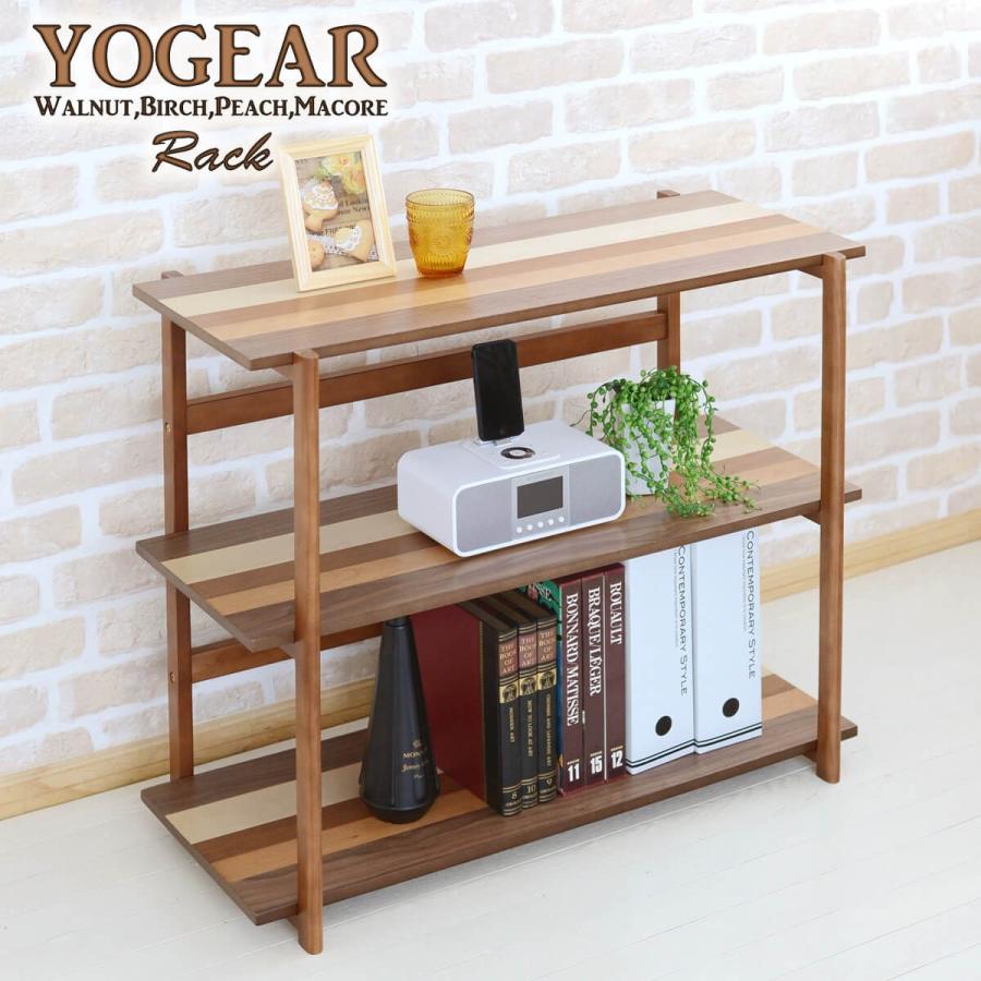 オープンラック 天然木 3段 幅85 木製ラック ディスプレイラック シェルフ 陳列棚 飾り棚 おしゃれ 多目的ラック 新生活 Yogearシリーズ Yor 850 f Yor 850 Lily Birchヤフー店 通販 Yahoo ショッピング