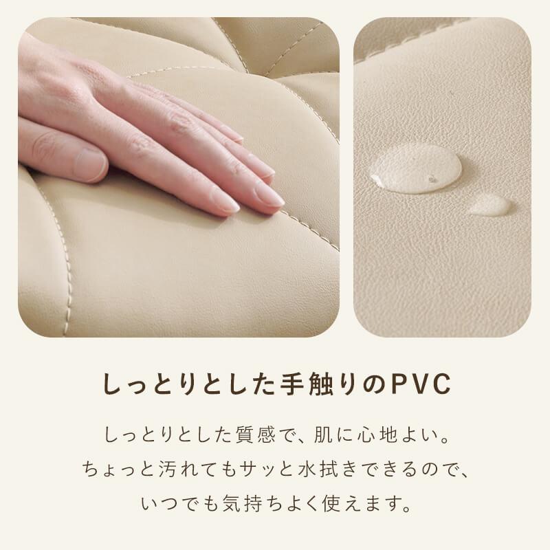 デスクチェア オフィスチェア おしゃれ かわいい ベロア 回転 昇降式 キャスター付 子供 子供部屋 ホワイト ベージュ グレー LHC-4468_9
