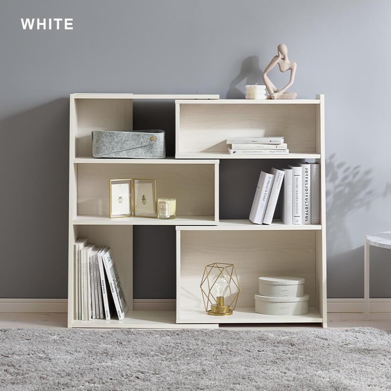 本棚　木製 飾り棚 ラック HAGiHARA ラック スライドラック おしゃれ オープンラック 本棚