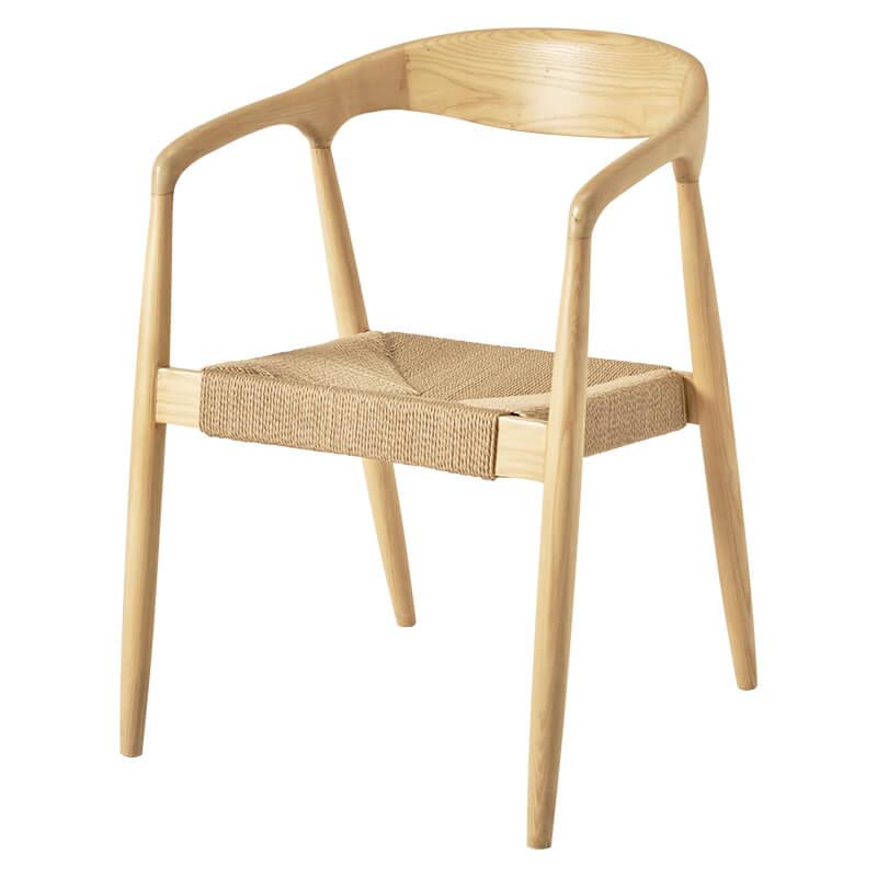 送料込み！北欧風　アームチェア　イージーチェア　ダイニング　calore ② ダイニングチェア 2脚セット ナチュラル チェア 北欧 シンプル