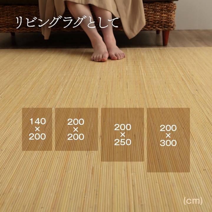 イケヒコ ラグ カーペット 藤 藤ラグ 夏用 夏 籐マット 抗菌 防臭