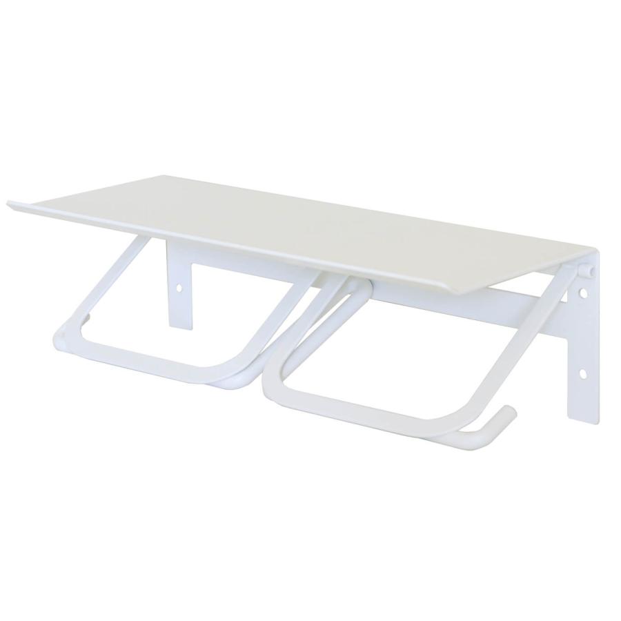 トイレットペーパーホルダー おしゃれ 2連 ダブル アイアン ペーパーホルダー ブラック ホワイト シルバー マット 天板 アベル PH-015 PH-016 PH-017 |  | 01