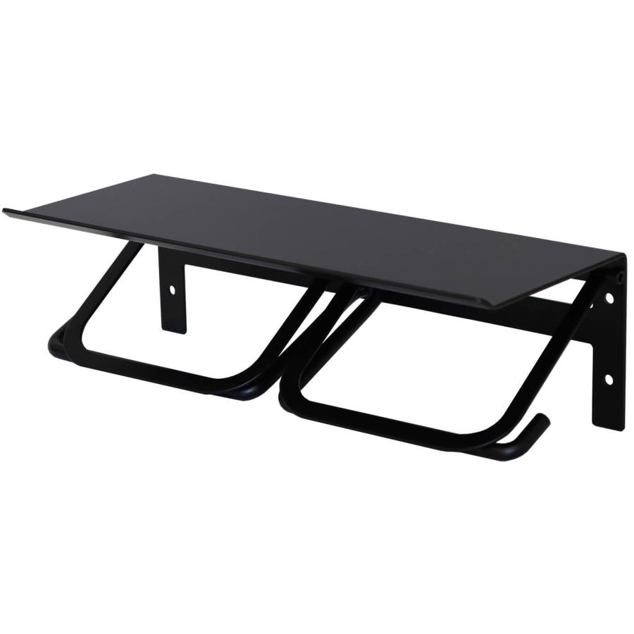 トイレットペーパーホルダー おしゃれ 2連 ダブル アイアン ペーパーホルダー ブラック ホワイト シルバー マット 天板 アベル PH-015 PH-016 PH-017 |  | 03