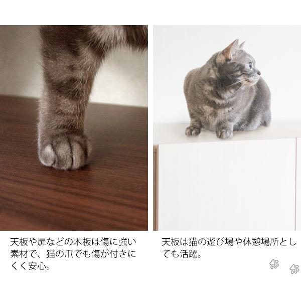 キャットトイレ トイレクローゼット トイレ隠し 猫 トイレ カバー リビング 安心 清潔 収納 猫トイレクローゼット Galetta（ガレッタ） CR-1011_14