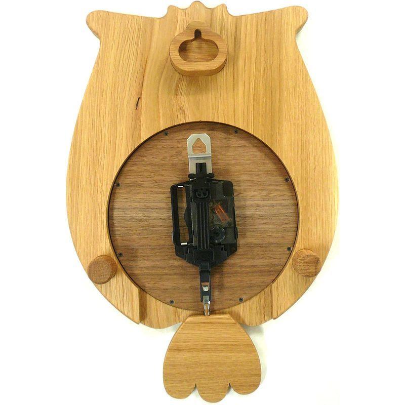 旭川家具 工房ペッカー ふくろう時計 F60 工房ペッカー ふくろう時計 F60