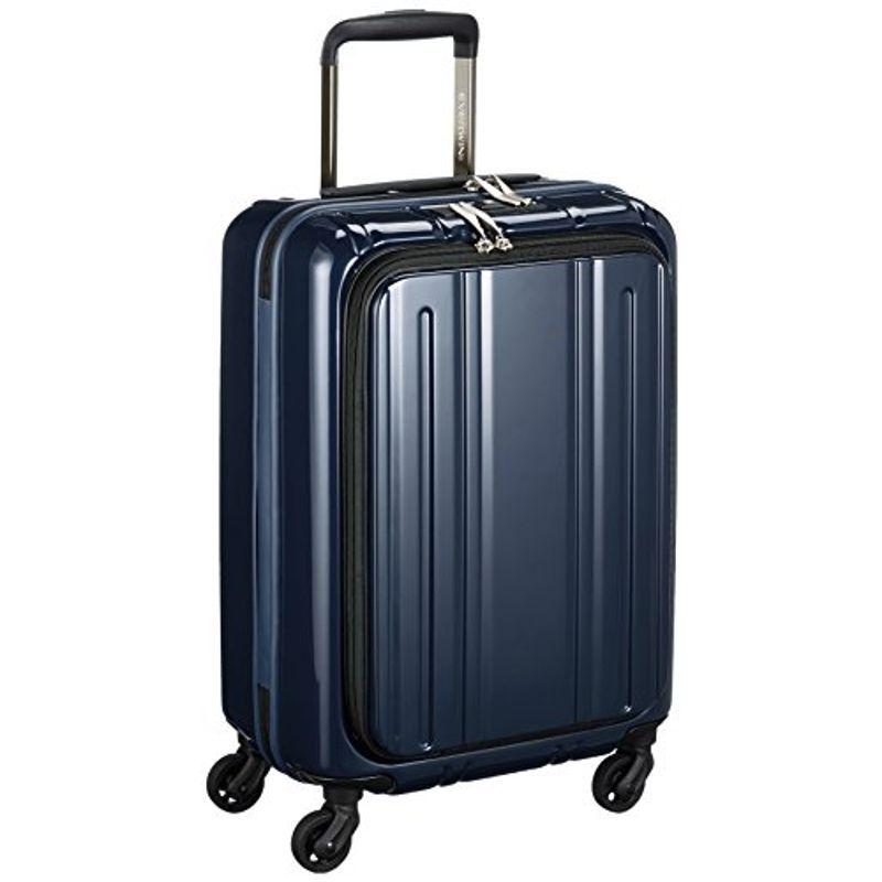 海外並行輸入正規品 30L 機内持込可 フロントオープン Light Be 軽量スーツケース エバウィン 55 パールダークブルー 2.8kg cm カジュアルスーツケース