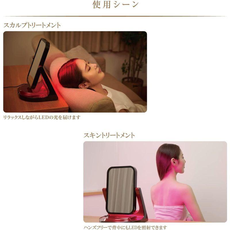 アデランス VIRUGA ビルガ イタリアンレッド 美容パネル LED美髪機器 メイク鏡 ヘアケア ギフト 美容 美容ケア 美肌 トリートメ その他美容家電