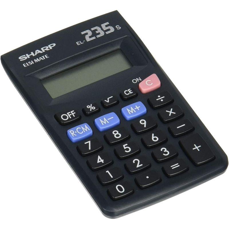 シャープハンディ・手帳タイプ電卓 大型表示 手帳型ケース付 8桁 EL-235S-X その他