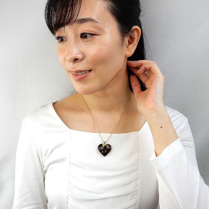 琥珀 ペンダントトップ ネックレス グリーンアンバー アースカラー