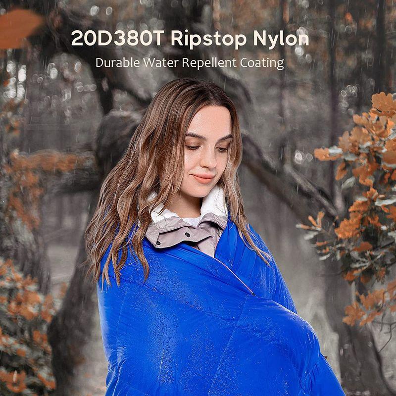 匿名！送料無料！ LUXCOL ダウンキャンプブランケット - 700フィルパワー ふわふわ 暖かい 防水 軽量 ポータブル アウトドア 旅行 キャンプ用 - 【2238775202】(12032円)