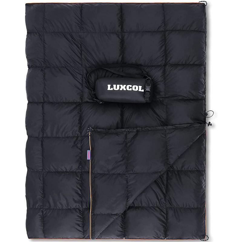 匿名！送料無料！ LUXCOL ダウンキャンプブランケット - 700フィルパワー ふわふわ 暖かい 防水 軽量 ポータブル アウトドア 旅行 キャンプ用 - 【2238775202】(12032円)