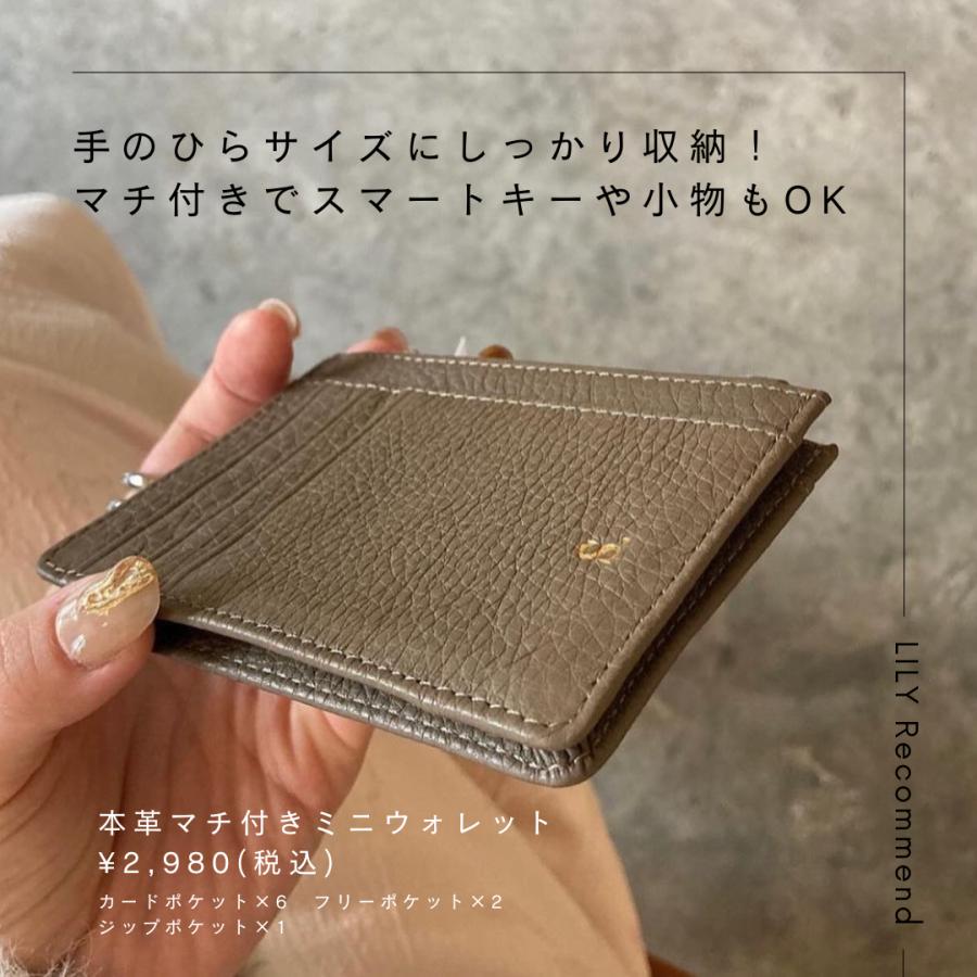 新色】ミニ財布 レディース フラグメントケース 本革 名入れ パス 