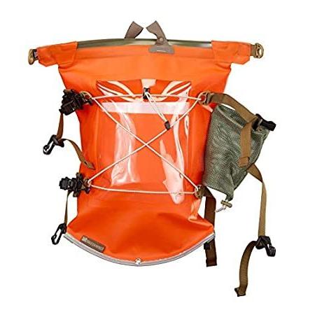 【2021 新作】 UV-Resistant Waterproof Aleutian 特別価格Watershed ZipDry Orange好評販売中 Bag, Deck Kayak フィッシングバッグ