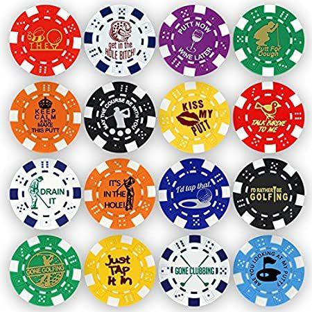 【オープニング大セール】 - 特別価格(16-Pack) Golf Chips好評販売中 gramme 11.5 Collection, Chip Poker Marker Ball ゴルフボール