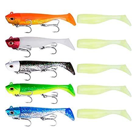 期間限定送料無料 特別価格goture リードヘッドジグ 5個パック 好評販売中 海水と淡水用 沈むスイムベイト フック付き ソフトフィッシング ルアー エギ 餌木 Www Inputlog Net