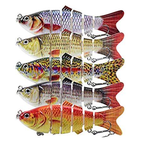 特別価格lixada バス用釣りルアー 5 8インチ マルチスイムベイト 人工ベイト ゆっくり沈むハードルアー 人工ベイト 8セグメント 生きているようなトラウト 5 8インチ ハード好評販売中 ハード好評販売中 B08brzxgq5ならショッピング ランキングや口コミも豊富なネット