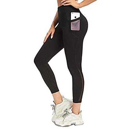 予約販売 High 特別価格AINIC Waist for好評販売中 Leggings Workout Control Tummy Pockets with Pants Yoga パンツ