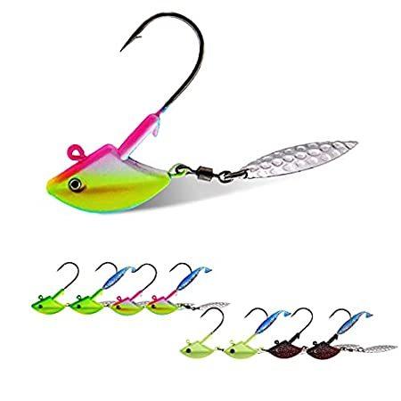 安価 特別価格フィッシングジグヘッド アンダースピンジグヘッド ウィローブレード付き 1 4オンス 好評販売中 エギ 餌木 Www Oroagri Eu