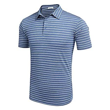 超高品質で人気の 特別価格COOFANDY Polo好評販売中 Performance Shirts Golf Lightweight Shirts Polo Striped Men's その他ゴルフ用品