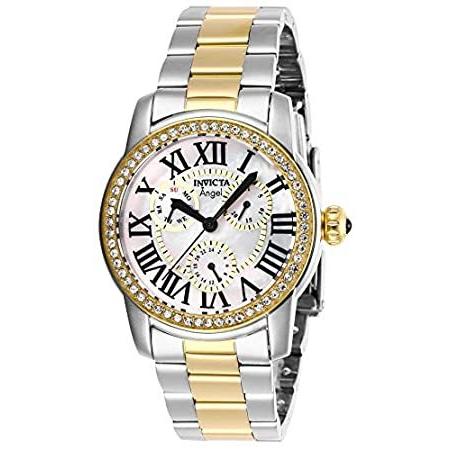 【2022最新作】 Chronograph Quartz Angel 28471 Women's Invicta White Watch Dial 腕時計