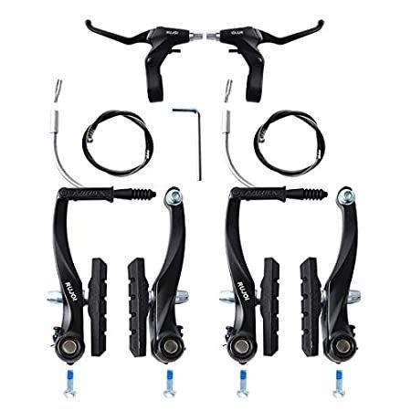 お歳暮 Rujoi バイクブレーキキット Vタイプ 110mm Vブレーキ キャリパー 70mm 自転車ブレーキパッドセット アルミ製自転車ブレーキ レバー F 気質アップ Nitaisevinimataji Com