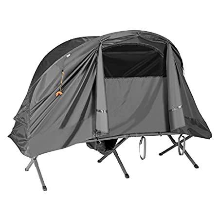 品揃え豊富で Camping Person 1 Grey Tent Carrying Portable with Set Tent Elevated Compact その他テント