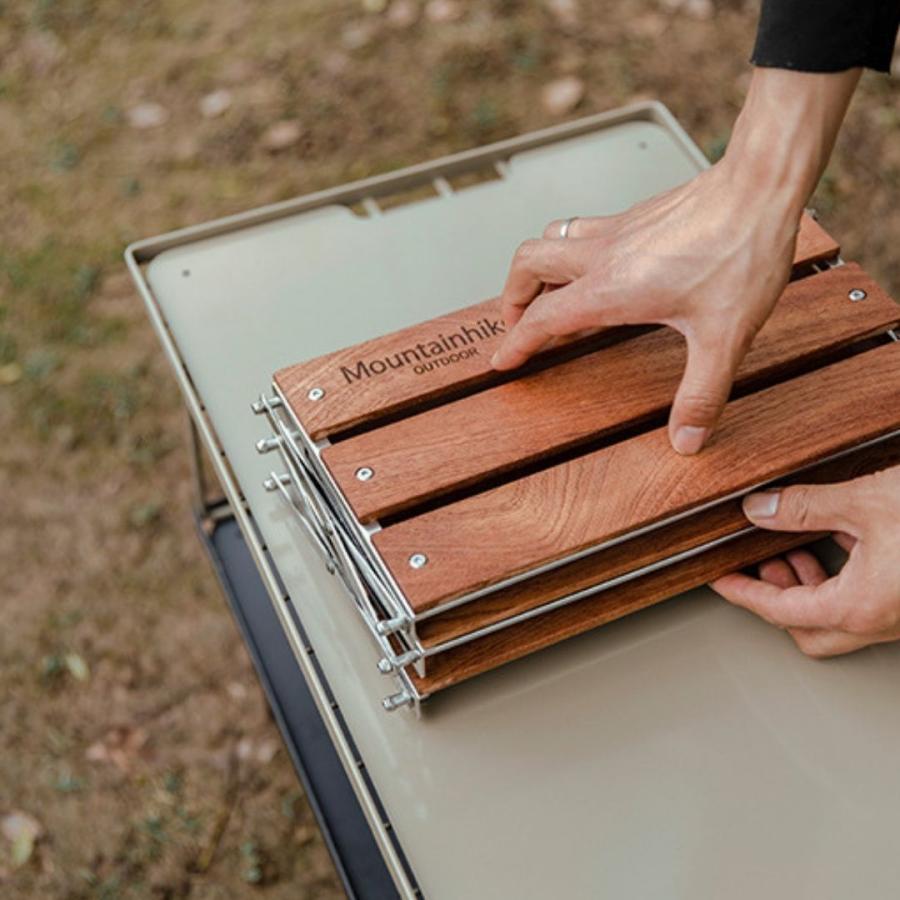 Mountainhiker 折り畳み式3段ラック キャンプ用品 フォールディング