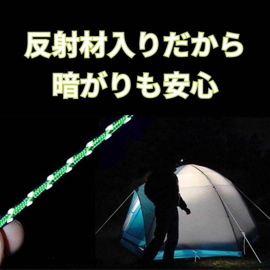 テントロープ ガイロープ ガイドロープ 5mm キャンプ用品 タープ