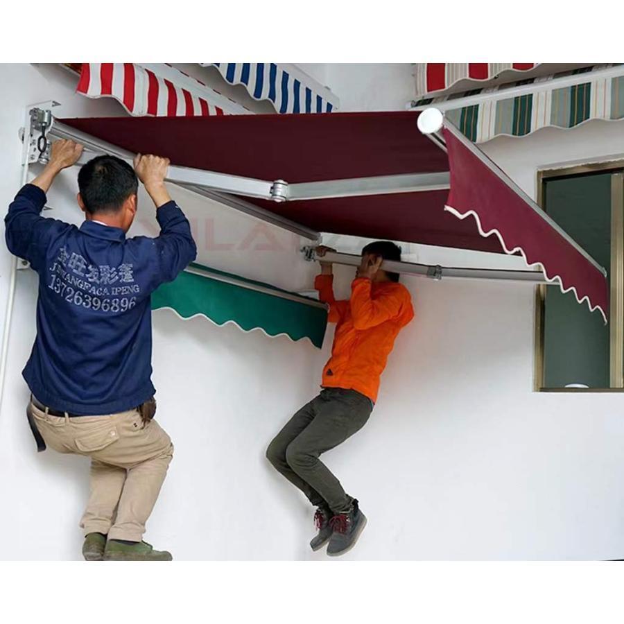 オーニングテント用 スクリーン 幅3m×張出2m 交換用 幕 日除けテント バルコニー カフェ オープンテラス 紫外線 UVカット 遮熱 断熱 ###3Mオーニング布### 