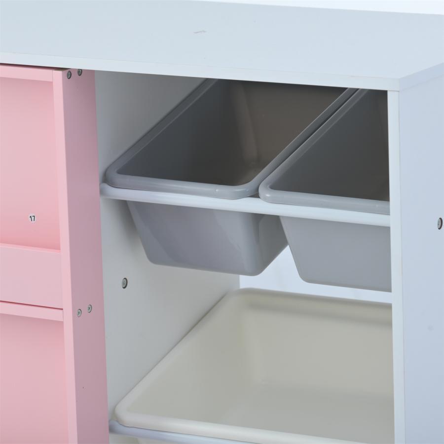 絵本ラック おもちゃ収納 絵本棚 収納ラック 収納ボックス スライドドア付き 収納棚 本箱 子供用シェルフ 収納ケース 子ども用 家具 木製 大容量 キッズ 子供服 