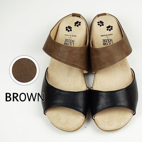 サンダル レディース 履きやすい 50代 40代 30代 60代 疲れにくい 秋 幅広 ぺたんこ おしゃれ 大きいサイズ オフィスサンダル 美脚 オフィス 靴 人気 M Lilyanhouse リリアンハウス 通販 Yahoo ショッピング