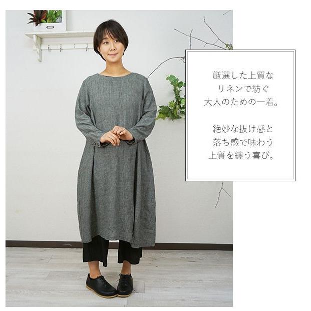 ワンピース レディース ナチュラル服 長袖 コートワンピ 麻 リネン ロング丈 30代 40代 50代 60代 ファッション オフィス 大きいサイズ 春 夏 秋 プラワン 人気 M Lilyanhouse リリアンハウス 通販 Yahoo ショッピング