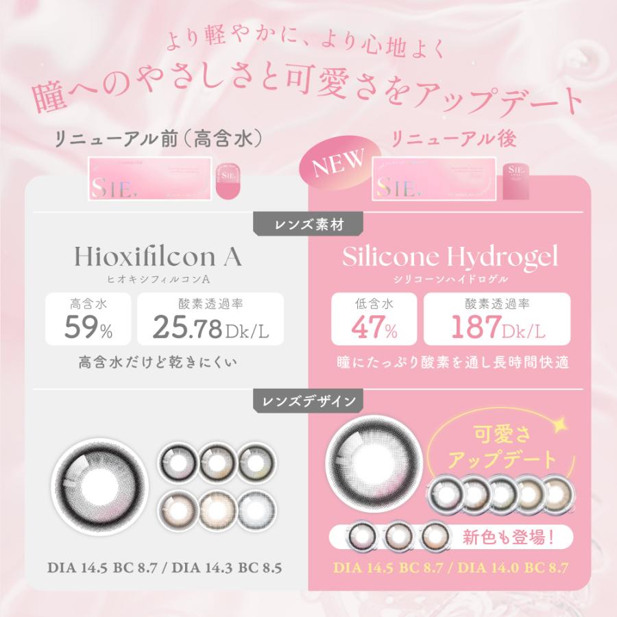 SIE. シー カラコン シリコーンハイドロゲル ワンデー 度あり 水光カラコン 軸固定 TWICE MOMO モモ ももりん カラーコンタクト 1day 低含水 度なし 10枚 | SIE. | 11