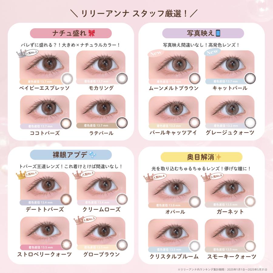 2箱セット トパーズ カラコン ワンデー TOPARDS  度あり 度なし 指原莉乃 ベイビーエスプレッソ デートトパーズ さっしー ナチュラル  10枚入 | TOPARDS | 02