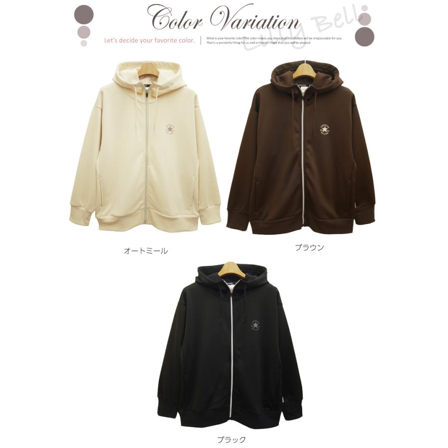 CONVERSE（コンバース） 裏ボアパーカー 裏起毛パーカー ジップアップ